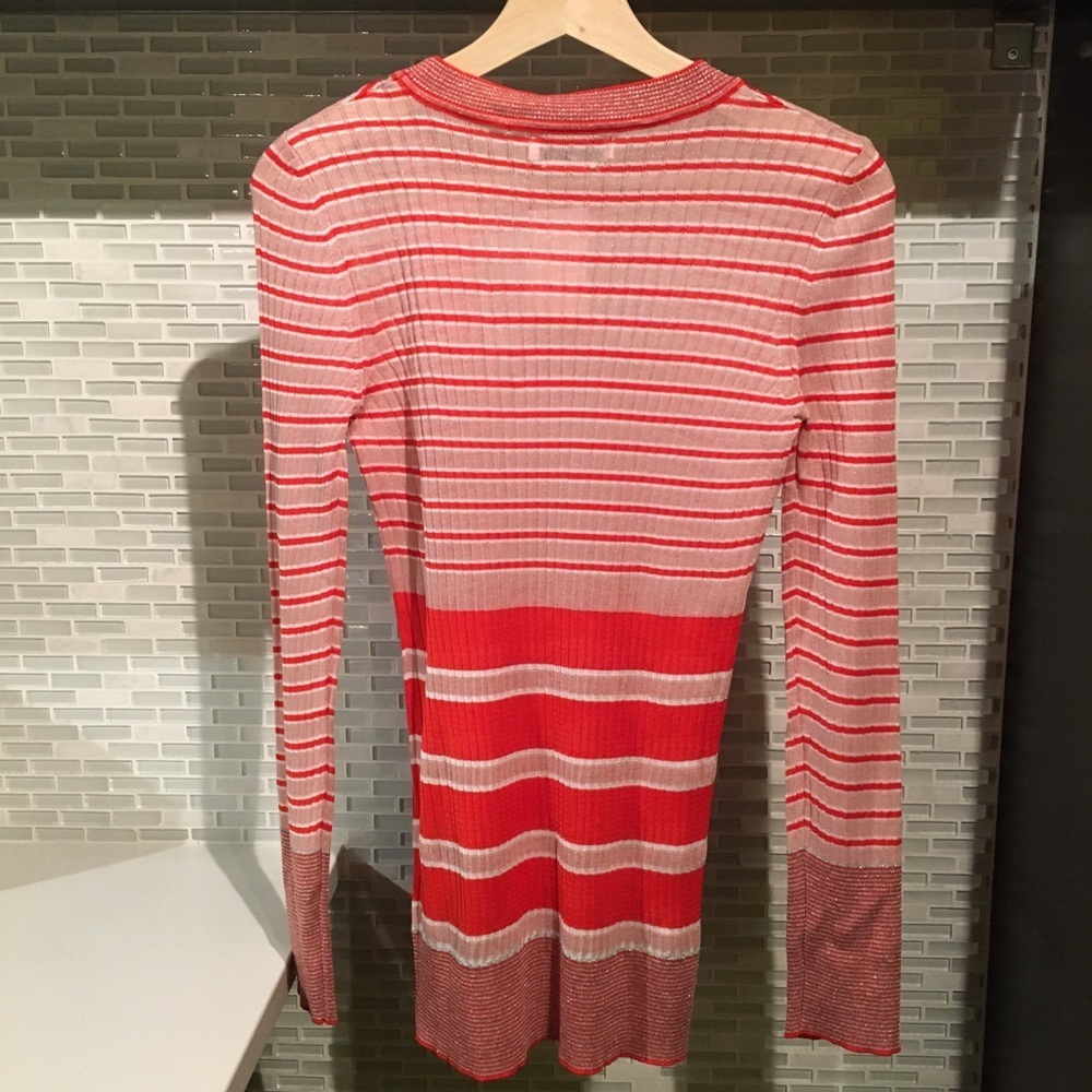 NWT Sandro Paris Ribbed Long Sleeve Striped Top - Picture 5 of 14